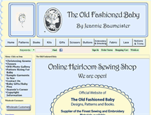Tablet Screenshot of oldfashionedbaby.com